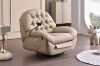 Picture of BAVA 360° Swivel Power Recliner Lounge Chair with Mobile Holder (Beige)
