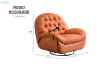 Picture of BAVA 360° Swivel Power Recliner Lounge Chair with Mobile Holder (Orange)