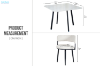 Picture of LUMIA 5PC Space Saver Sintered Stone Top Dining Set 