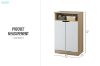 Picture of VIDA  2-Door Shoe Cabinet 