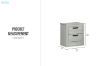 Picture of ASHLEY 2-Drawer Bedside Table