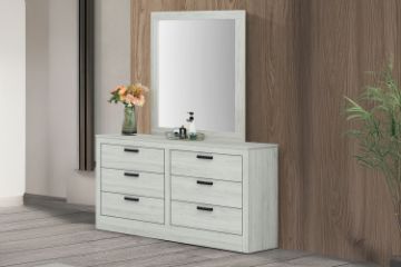 Picture of ASHLEY 6-Drawer Ready-made Dresser with Mirror