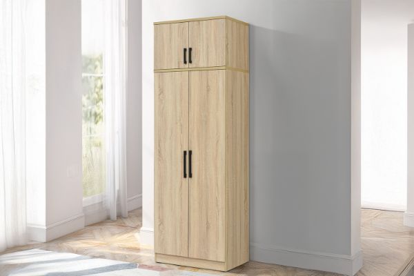 Picture of BESTA Wall Solution Modular Wardrobe System - 2-Door Wardrobe with Top Unit