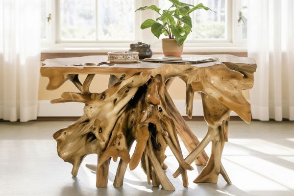 Picture of TAKARA 120 Handcrafted Teak Root Console Table