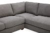 Picture of HEARTLAND Feather Filled Fabric Sectional Sofa (Grey) - Chaise Facing Right