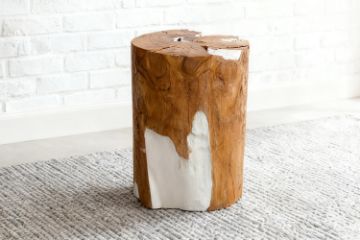 Picture of Takara Teak Root Cylindrical Stool
