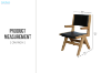 Picture of TIMBERA Solid Reclaimed Pine Wood Frame Dining Armchair with Genuine Leather Seat and Backrest