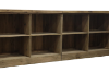 Picture of TIMBERA 3.2M Solid Reclaimed Wood Bar Counter with 8 Back Storage Compartments