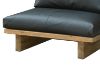 Picture of TIMBERA 100% Genuine Leather Reclaimed Pine Wood Sofa Range - 1 Seater