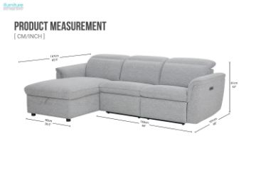 Picture of [FLOOR MODEL CLEARANCE] FOSCA Sectional Power Reclining Sofa With Storage & USB Port