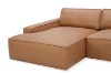 Picture of HAMMOND 100% Oil-Waxed Leather Sectional Sofa - Chaise Facing Left