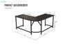 Picture of  [FLOOR MODEL CLEARANCE] VITALI 150 L-Shaped Computer Desk (Black) 