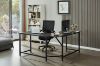 Picture of  [FLOOR MODEL CLEARANCE] VITALI 150 L-Shaped Computer Desk (Black) 
