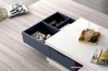 Picture of  [FLOOR MODEL CLEARANCE] HANIMONT 120 Coffee Table with LED Lights (Swivel Storage/High Gloss White Top) 