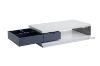 Picture of  [FLOOR MODEL CLEARANCE] HANIMONT 120 Coffee Table with LED Lights (Swivel Storage/High Gloss White Top)