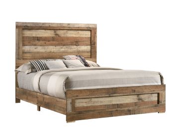 Picture of  [FLOOR MODEL CLEARANCE] ROLAND Queen Size Bed Frame (Natural)