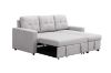 Picture of [FLOOR MODEL CLEARANCE]  HARTFIELD Reversible Corner Sofa/Sofa Bed with Storage (Grey)