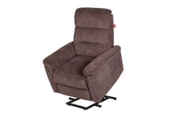 Picture of  [FLOOR MODEL CLEARANCE]MARTINA Power Lift Recliner Chair (Grayish Pink) 