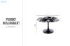 Picture of JACOB D100 Round Dining Table (Black)