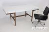 Picture of  [FLOOR MODEL CLEARANCE] ARCTIC 165 High Gloss Solid Ash Wood Office Desk with 3 Drawers