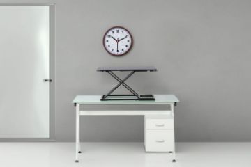 Picture of  [FLOOR MODEL CLEARANCE] JASPER I Height Adjustable Standing Computer Desk (Black)