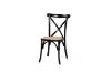Picture of  [FLOOR MODEL CLEARANCE] ALBION Solid Beech Cross Back Dining Chair with Rattan Seat (Black)