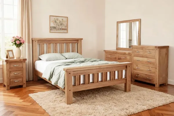 Picture of WESTMINSTER 4PC/5PC/6PC Solid Oak Bedroom Combo in Queen/King/Super King Size
