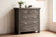 Picture of WESTMINSTER 5-Drawer Solid Oak Tallboy (Walnut)