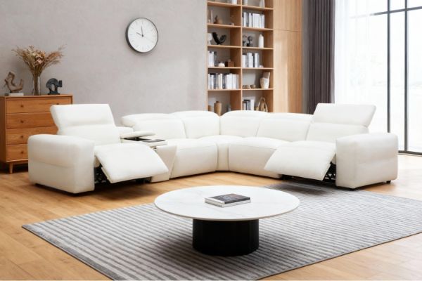 Picture of OMEGA Dual-Motor Power Recliner Sectional Modular Sofa Range with Console Hidden Cup Holders & Storage & Wireless Charging & USB Type-C Ports