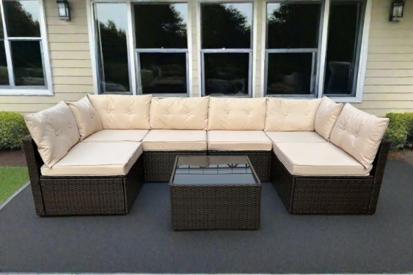 Picture of RENAVA 5PC Sectional Outdoor Lounge Wicker Sofa Set
