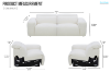 Picture of OMEGA Dual-Motor Reclining Sectional Modular Sofa - 2PC Sofa Set (LAF Power Recliner + RAF Power Recliner)
