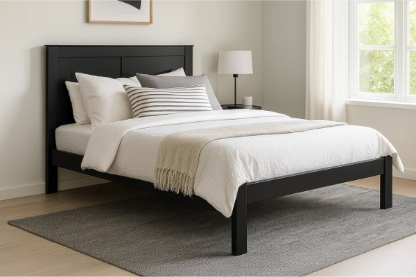 Picture of METRO Pine Bed Frame Single/King Single/Double/Queen/King Size (Black)