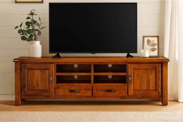 Picture of FOUNDATION 226 Large Entertainment Unit (Rustic Pine)