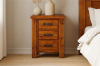 Picture of FOUNDATION 3-Drawer Bedside Table (Rustic Pine)