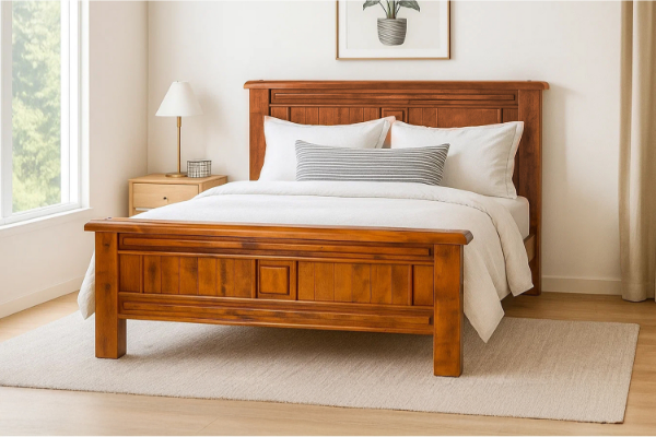 Picture of FOUNDATION Bed Frame in Queen/King Size/Super King Size (Rustic Pine)