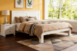 Picture of METRO Pine Bed Frame Single/King Single/Double/Queen Size (White)
