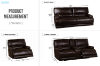 Picture of DAWSON Power Reclining Foil-Printed Fabric Sofa Range with Storage Console & Cup Holders