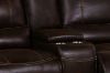 Picture of DAWSON Power Reclining Foil-Printed Fabric Sofa Range with Storage Console & Cup Holders