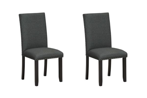 Picture of SERENO High Back Fabric Dining Chair (Charcoal Grey) - 2 Chairs in 1 Package