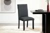 Picture of SERENO High Back Fabric Dining Chair (Charcoal Grey) - 2 Chairs in 1 Package