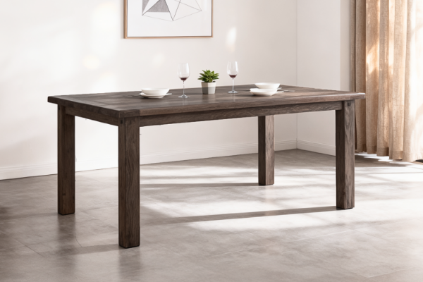 Picture of WESTMINSTER 1.8M Solid Oak Dining Table (Walnut)