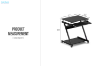Picture of MOBELLA Z-Type Laptop Desk with Wheels (Black)