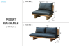 Picture of TIMBERA 100% Genuine Leather Reclaimed Pine Wood Sofa Range -  3+1+1 Sofa Set