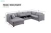 Picture of OAKDALE Chaise Facing Left Sectional Sofa with Storage Seat