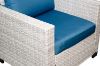 Picture of EUDY 6PC Modular Wicker Outdoor Lounge Sofa Set (Grey+Blue)