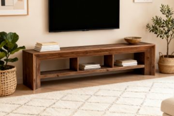 Picture of ROWAN 100% Reclaimed Pine Wood TV Unit (240x48cm)
