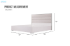 Picture of BRAYA Fabric Bed Frame in Queen Size