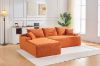 Picture of ASHFORD Fabric Sectional Compressed Sofa (Orange) 