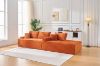 Picture of ASHFORD Fabric Sectional Compressed Sofa (Orange) 