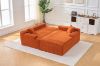 Picture of ASHFORD Fabric Sectional Compressed Sofa (Orange) 
